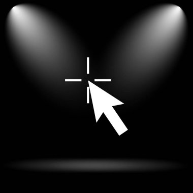 Burada simgesini tıklatın. Siyah arka plan üzerine Internet düğmesi