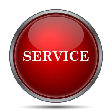 Service simgesini. Beyaz arka plan üzerinde Internet düğmesi