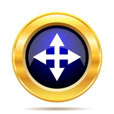 Tam ekran simgesini. Beyaz arka plan üzerinde Internet düğmesi