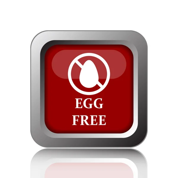 Egg Free Icon Internet Button White Backgroun — Stock Photo, Image