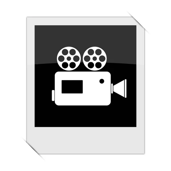 Video Camera Icon Photo White Backgroun — Stock Photo, Image