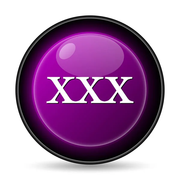 Xxx Simgesi Beyaz Arka Plan Üzerinde Internet Düğmesi — Stok fotoğraf