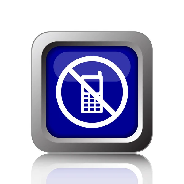 Mobile phone restricted icon — Stock Photo, Image