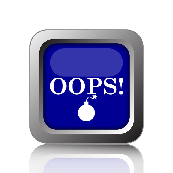 Oops icon — Stock Photo, Image