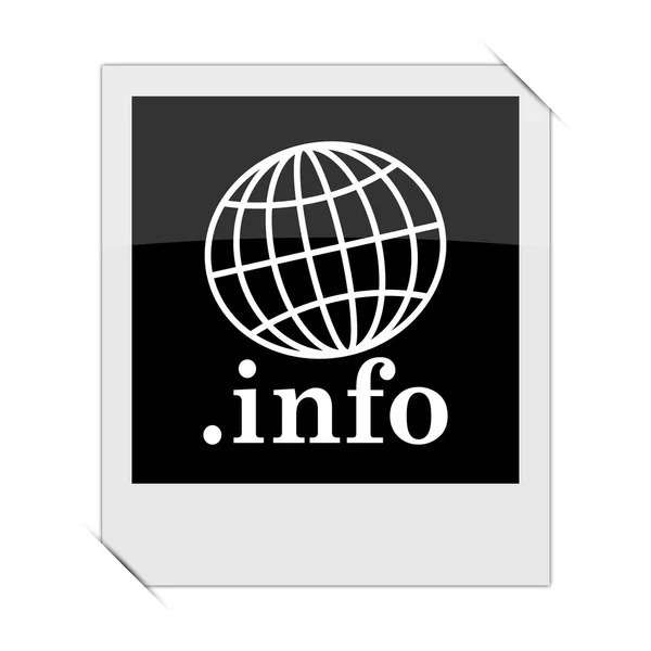 Info Icon Photo White Backgroun — Stock Photo, Image