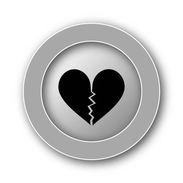Icona del cuore spezzato — Foto Stock