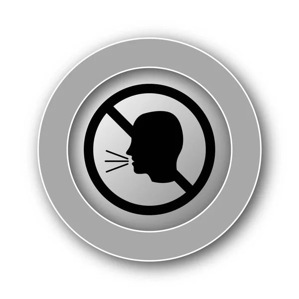 Talking Icon Internet Button White Background — Stock Photo, Image