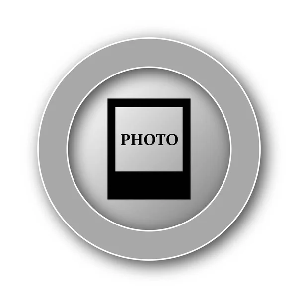 Fotopictogram Internet Knop Witte Achtergrond — Stockfoto