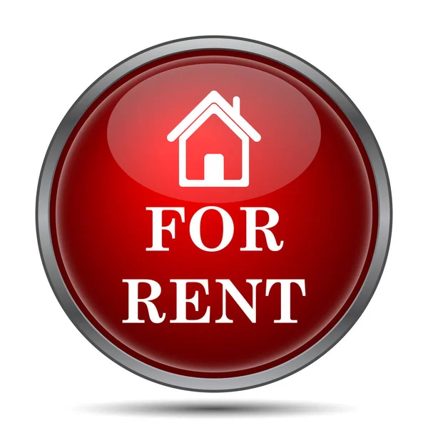 Rent Icon Internet Button White Background — Stock Photo, Image