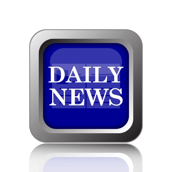 Daily News Icon Internet Button White Background — Stock Photo, Image