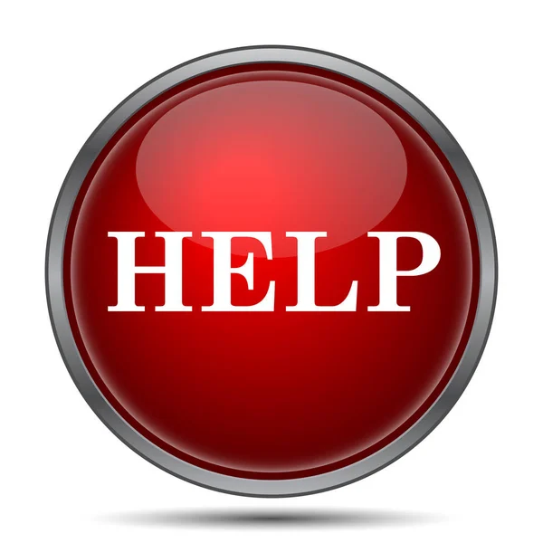 Help Icon Internet Button White Background — Stock Photo, Image