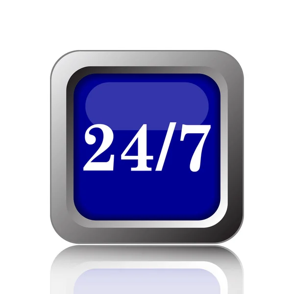 24 7 icon — Stock Photo, Image