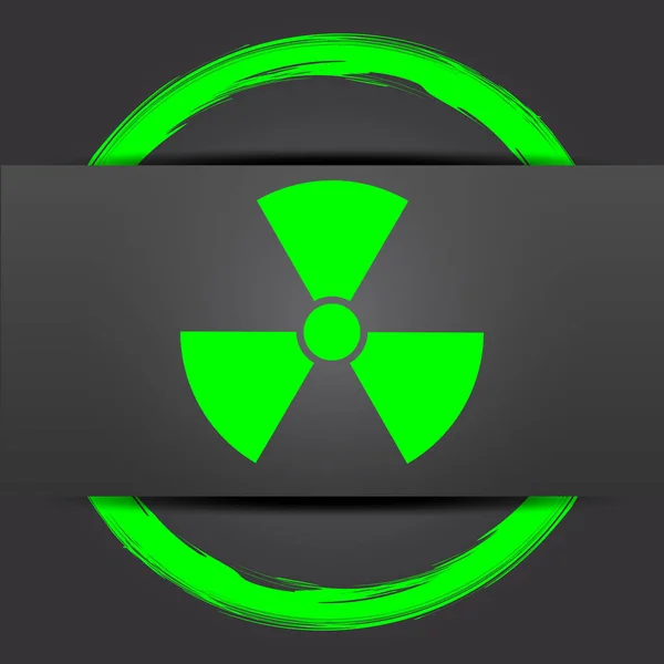 Icon promieniowania — Zdjęcie stockowe