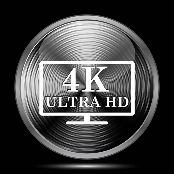 Ultra Pictogram Internet Knop Zwarte Achtergrond — Stockfoto