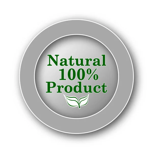100% naturalny produkt ikona — Zdjęcie stockowe