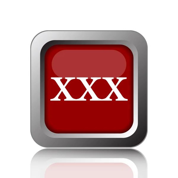 Xxx Icon Internet Button White Backgroun — Stock Photo, Image