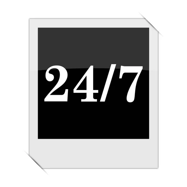 24 7 icon — Stock Photo, Image