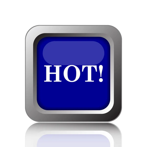 Hot Icon Internet Button White Background — Stock Photo, Image