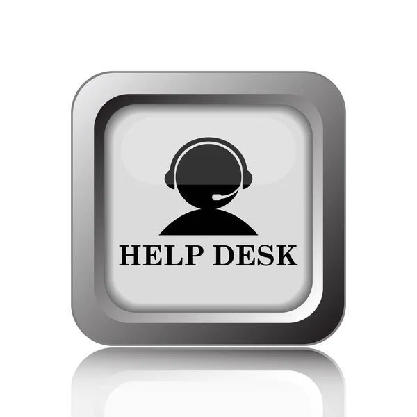 Helpdesk Icon Internet Button White Background — Stock Photo, Image