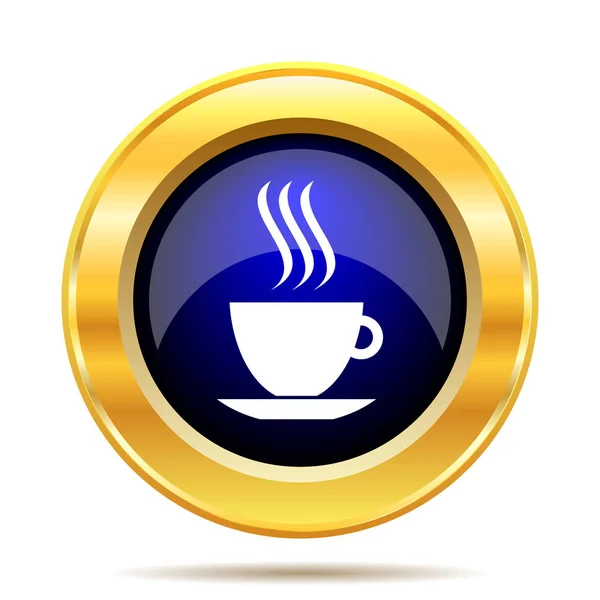 Cup Icon Internet Button White Background — Stock Photo, Image