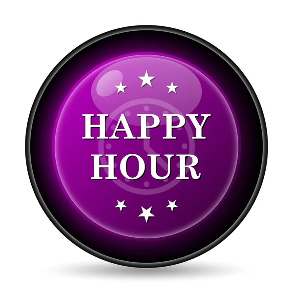 Happy hour-ikon – stockfoto