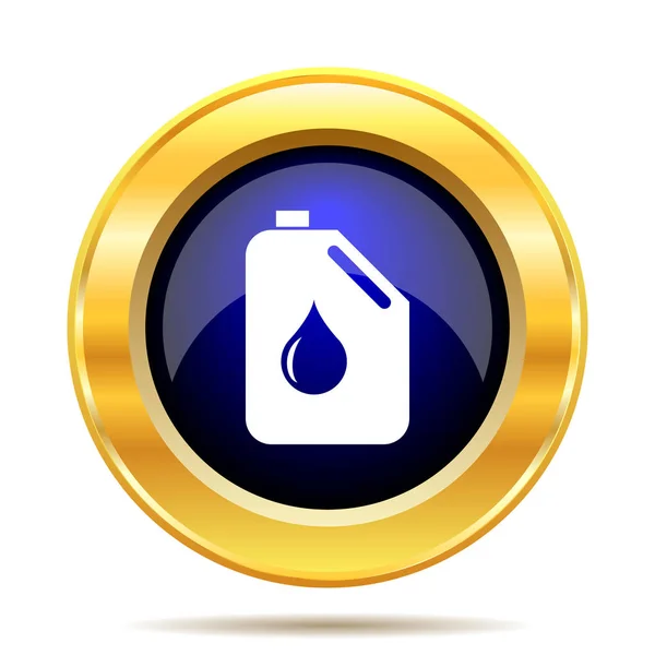 Oil Can Icon Internet Button White Background — Stock Photo, Image