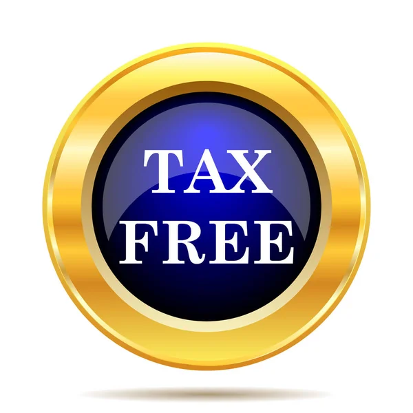 Vergi Ücretsiz Simge Beyaz Arka Plan Üzerinde Internet Düğmesi — Stok fotoğraf