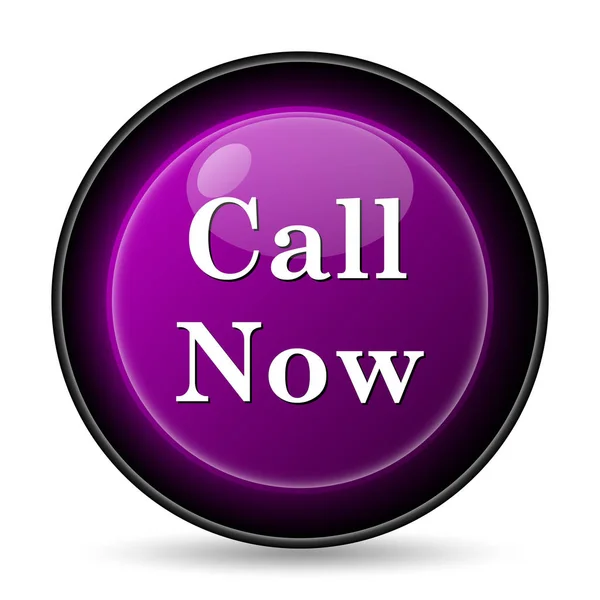 Call Now Icon Internet Button White Background — Stock Photo, Image