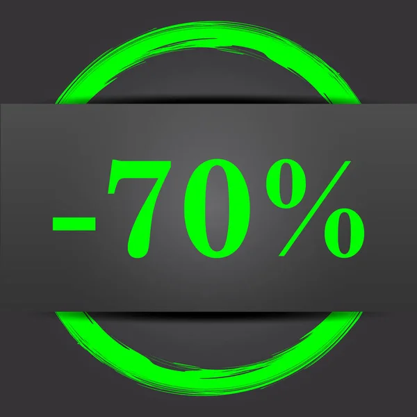 70 percent discount icon — Stock Photo, Image