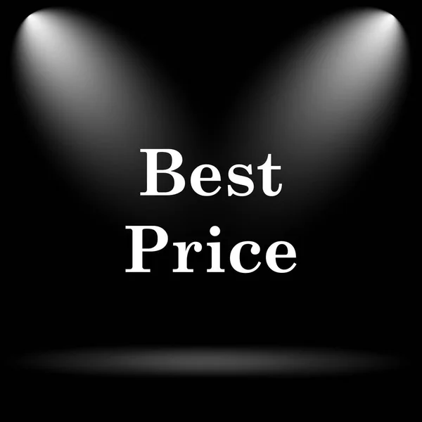 Best Price Icon Internet Button Black Background — Stock Photo, Image