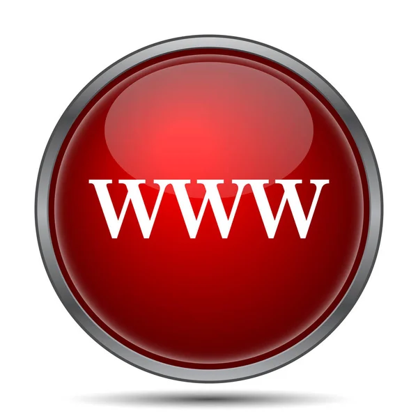 Www Symbol Internet Taste Auf Weißem Hintergrund — Stockfoto