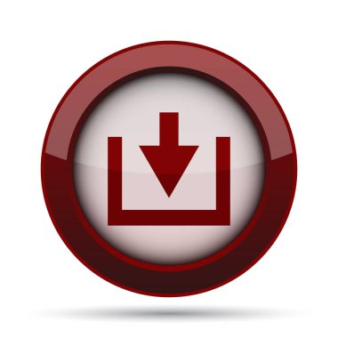 Simgesini indirin. Beyaz arka plan üzerinde Internet düğmesi.