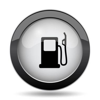 Gaz pompası simgesi. Beyaz arka plan üzerinde Internet düğmesi