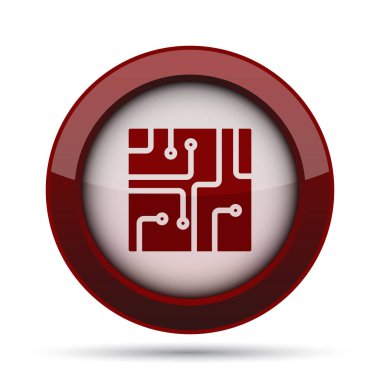Devre kartı simgesi. Beyaz arka plan üzerinde Internet düğmesi.