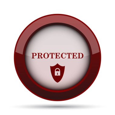 Korumalı simgesi. Beyaz arka plan üzerinde Internet düğmesi.