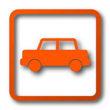 Araba simgesi. Beyaz arka plan üzerinde Internet düğmesi