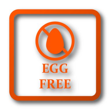 Yumurta ücretsiz simge. Beyaz arka plan üzerinde Internet düğmesi