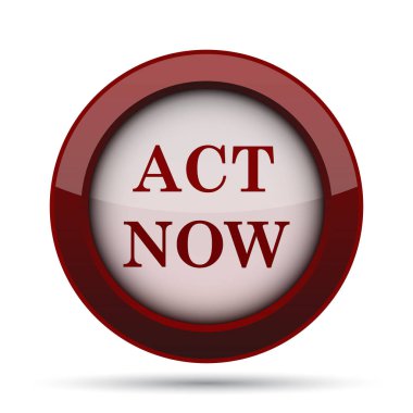 Şimdi simgesi hareket. Beyaz arka plan üzerinde Internet düğmesi.