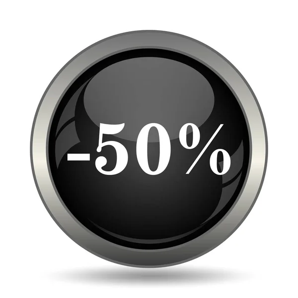 50 procent rabatt ikonen — Stockfoto