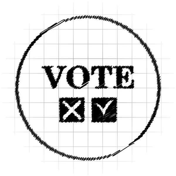 Icona di voto — Foto Stock