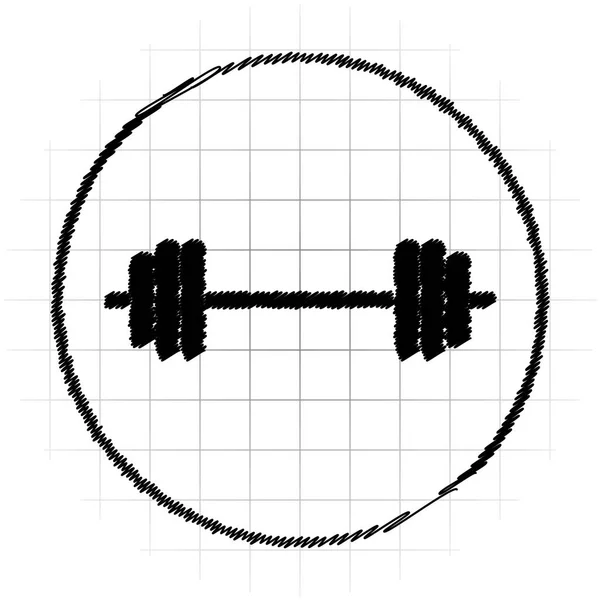 Weightlifting icon — Stock Photo, Image