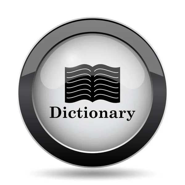 Wörterbuch Symbol Internet Taste Auf Weißem Hintergrund — Stockfoto