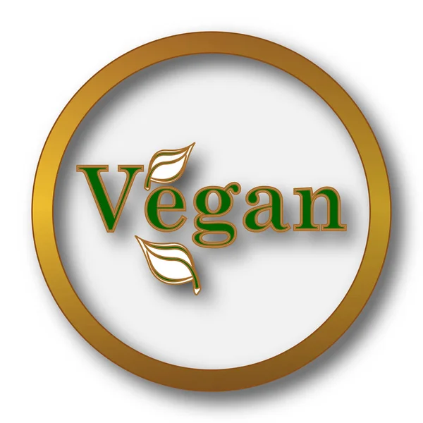 Vegane Ikone Internet Taste Auf Weißem Hintergrund — Stockfoto