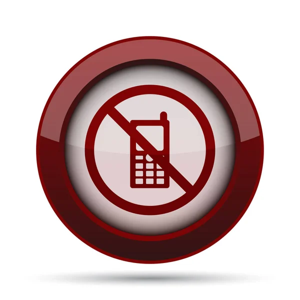 Значок ограничения мобильного телефона — стоковое фото