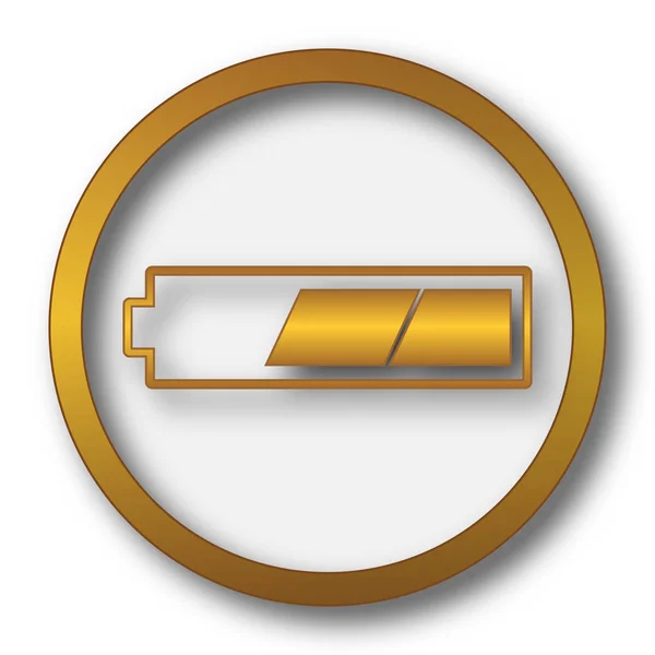 2 derde opgeladen batterijpictogram — Stockfoto