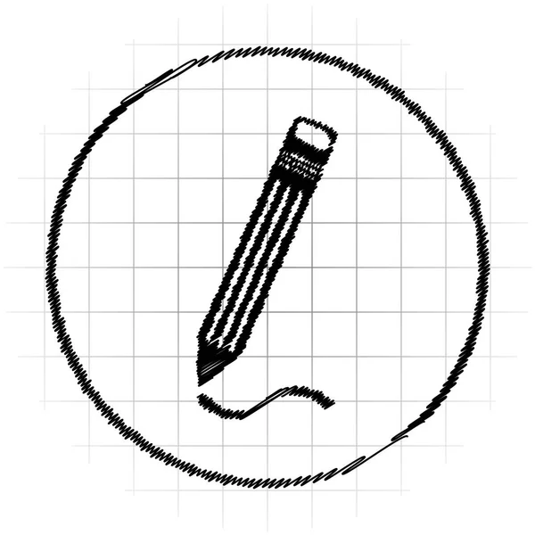 Pen icon. Internet button on white background