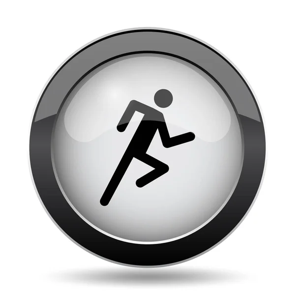Ícone de homem correndo — Fotografia de Stock