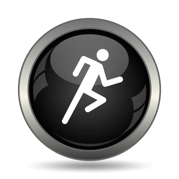 Ícone de homem correndo — Fotografia de Stock