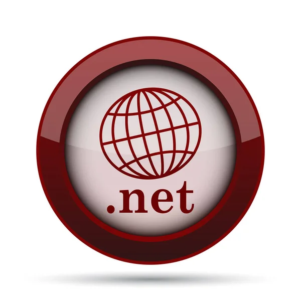 .net icon. Internet button on white background.