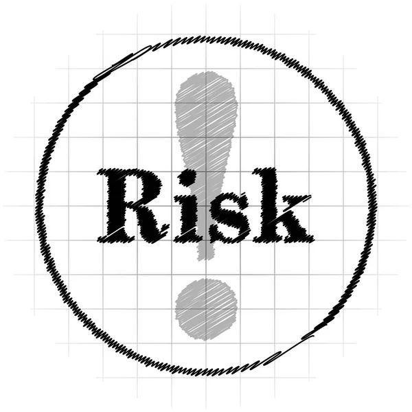 Risk icon — Stock Photo, Image